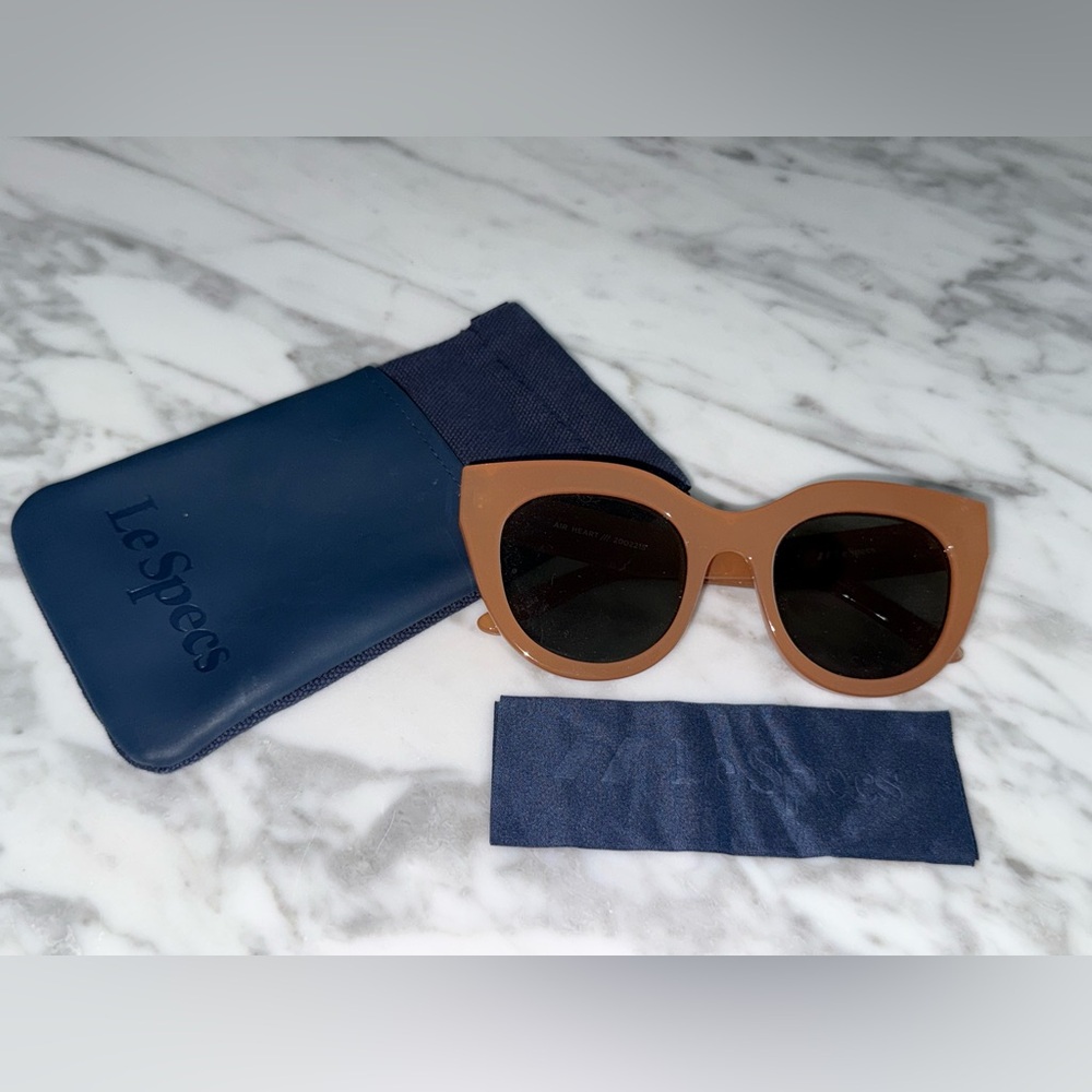 Le Specs Brown Oversized Sunglasses